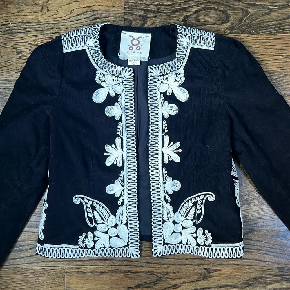 Figue Dori Matador Embroidered Jacket Size X-Small